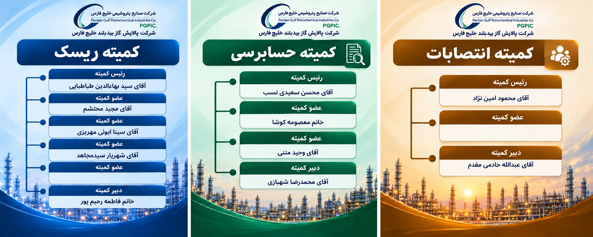 کمیته های تخصصی هیات مدیره