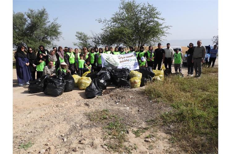 مشارکت فعال شرکت پالایش گاز بیدبلند خلیج فارس در پویش ملی هفته زمین پاک در منطقه لاسبید